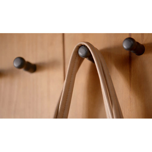 Corrigan Studio® Malena 28'' Wide Pine Solid Wood Hall Tree with Bench